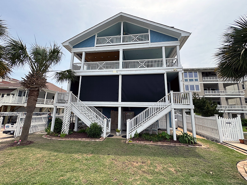 Example of Wilmington Hurricane Shutters in Wrightsville Beach