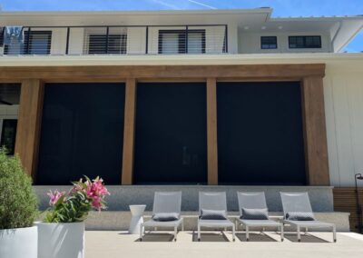 Large Hurricane Screen on a custom home in Wilmington NC